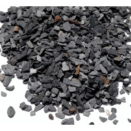 Small World Slate & Stone Aquarium Gravel - Natural Coarse Sand Substrate for Aquascaping Planted, Freshwater and Saltwater Tanks - Gravel Size Approx. 1/32" to 1/8" (6 lbs)