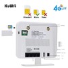 KuWFi 4G Router, 300Mbps Unlocked LTE SIM Card Router CPE