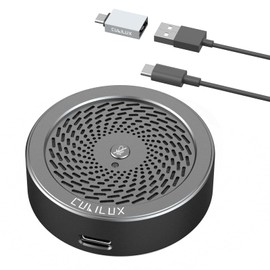 Cubilux USB Conference Microphone, USB Desktop MIC for Video Meeting, Skype, Zoom, Teams, USB Portable Table Top Omnidirectional Microphone for PC Laptop MacBook, 10 Feet