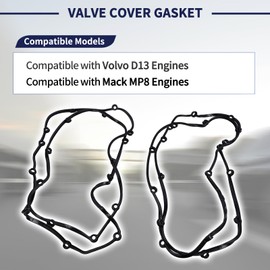 Magimaker 22777560 Valve Cover Gasket Compatible with Volvo D13 Engines for Mack MP8 Engines Valve Cover Spacer Gaskets (2)