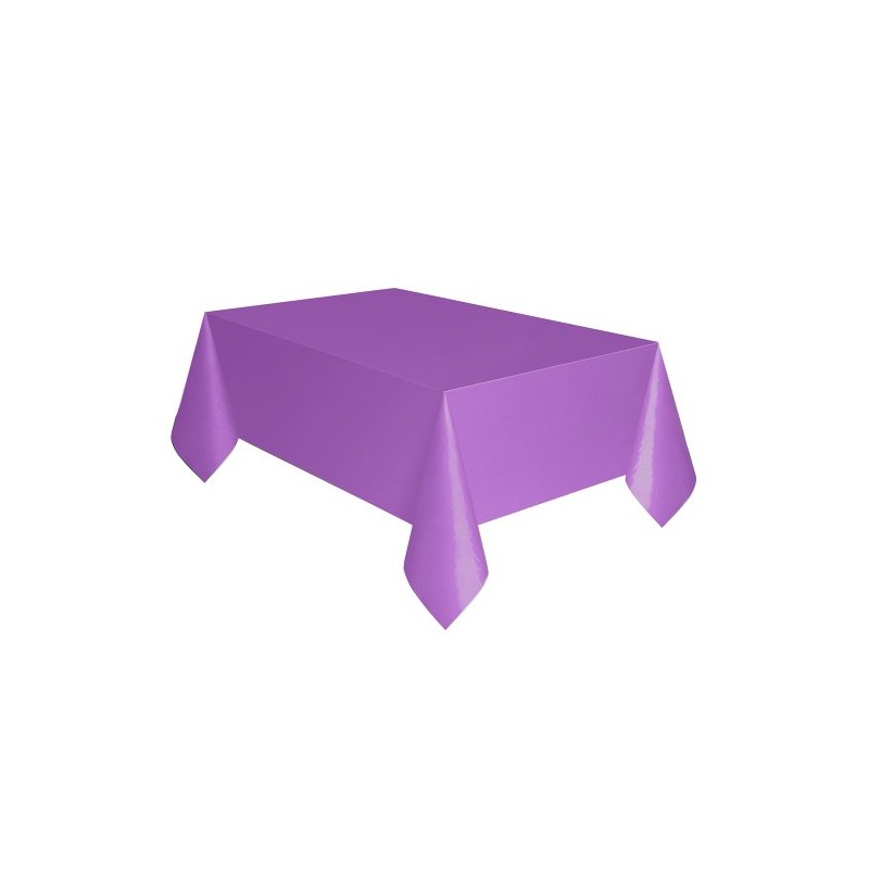 Unique Party Plastic Tablecloth, 108" x 54", Purple