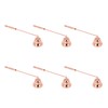 6pcs Candle Extinguisher Rose Gold Rotatable Bell Shaped Candle Extinguisher