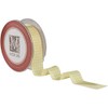 Checked Taffeta Ribbon - White/Yellow (1 1/2")
