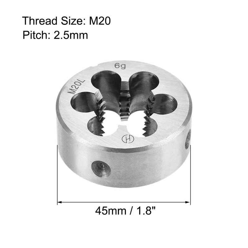 sourcing map Metric Round Die Machines Left Hand Thread Alloy