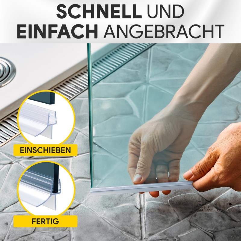 Shower Seal PVC Replacement Seal Shower Cubicle Bathroom Type 6