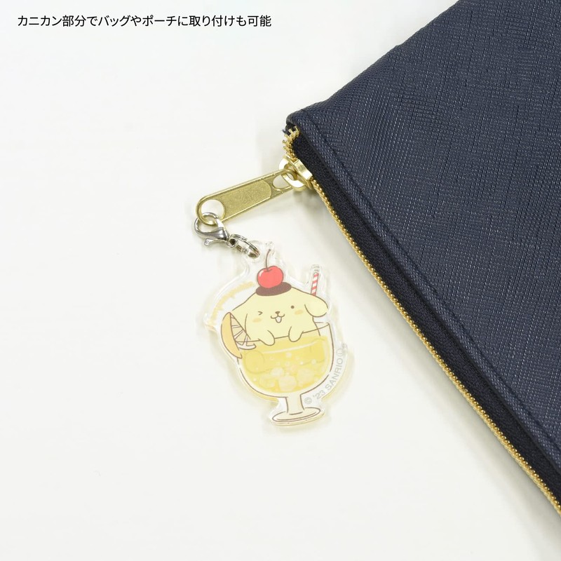 Gourmandise Sanrio Characters Mobile Acrylic Strap Pom Pom Plum SANG-314PN