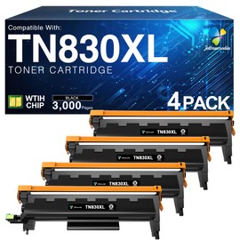 TN830XL Black Toner Cartridge Compatible for Brother DCP-L2640DW HL-L2460DW