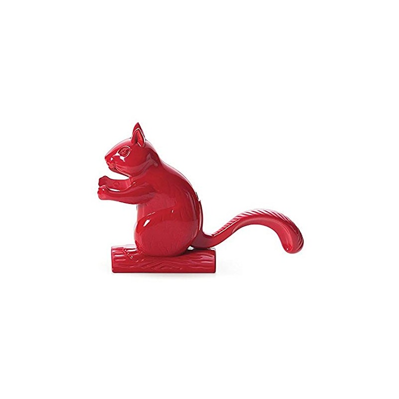 Excèlsa Aluminium Squirrel-Shaped Red Nut Cracker 22.5X15