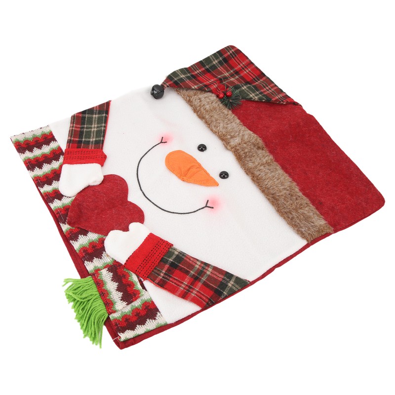 Xmas Dinner Chair Back Covers Easy To Install Soft Anti