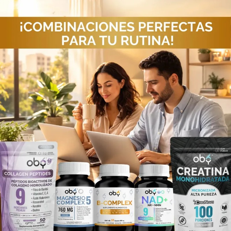 Complejo B Completo Vitamina B12, B1, B2, B3, B5, B6,