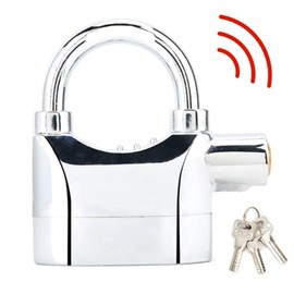 Anti theft Security Padlock Waterproof Siren Alarm Lock for Motorcycle Bicycle Door Window