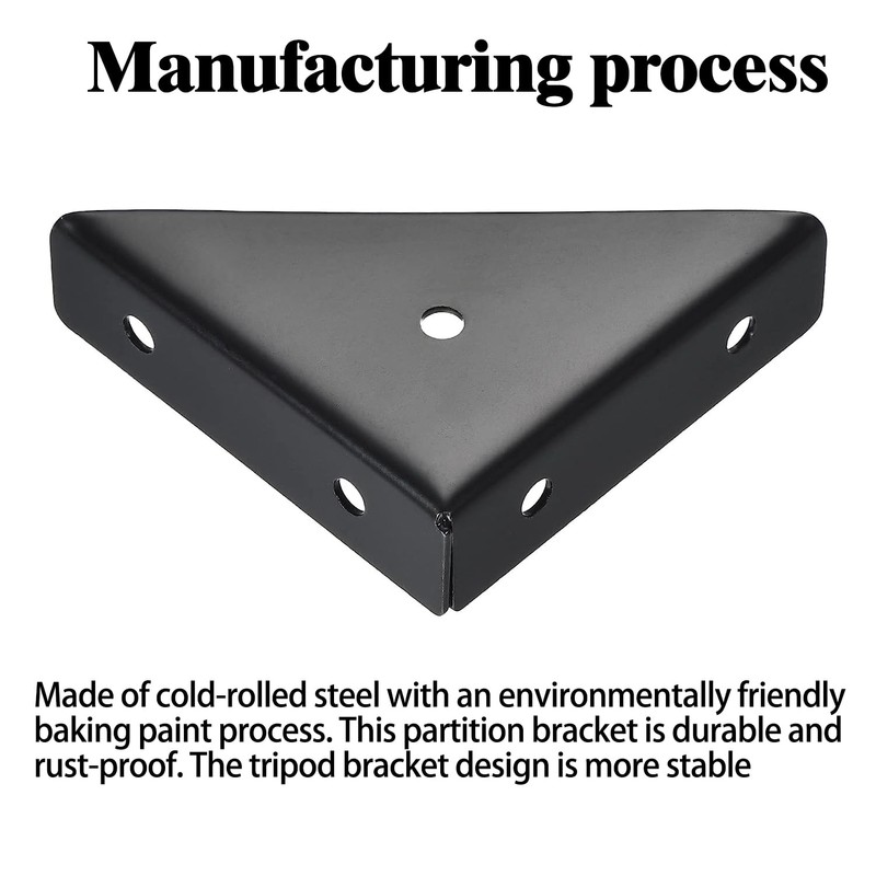 L&M Trapeziform Angle Brackets 4 PCS , Shelf Brackets Heavy