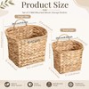 Set of 2 Woven Hanging Wall Basket for Organizing and