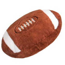 Wepop 18in Fluffy Football Pillow Plush, Soft Football Pillows, Sports Ball Pillow Stuffed Plush Toy Room Decoration and Gifts for Kids, Boys, Girls, Football Fans