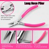 SPEEDWOX Long Nose Pliers 6 Inches Jewelry Beading Tool with
