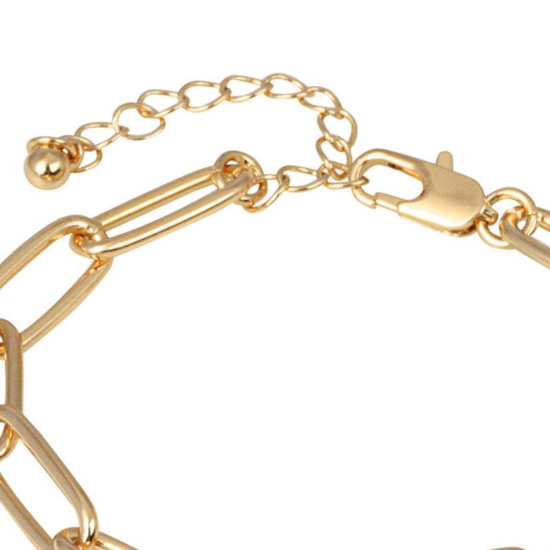 American Coin Treasures Liberty Nickel Gold-Layered Coin Elongated Link Bracelet