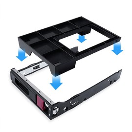 Bandeja de disco SATA LFF SAS de 3.5 pulgadas, 774026-001 797520-001 797519-001 + 3.5 a 2.5 661914-001 Caddy compatible con HP Apollo 4200 4510 1650 Proproproproliant ML350 servidores ML110 G9 Gen10