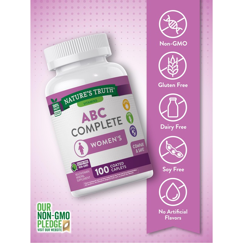 Nature's Truth Multivitamin for Women with Iron | 100 Pills
