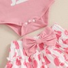 DNOMAID YZARC My First Easter Baby Girl Outfit Bunny Ruffle