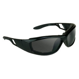 Bikershades Polarized Motorcycle Safety Day Riding Sunglass Removable Foam Men Women Glare, Dust and Wind Resistant