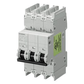Siemens 5SJ43307HG41 Miniature Circuit Breaker, UL 489 Rated, 3 Pole Breaker, 30 Ampere Maximum, Tripping Characteristic C, DIN Rail Mounted, Type HSJ, 240 VAC, 125 VDC