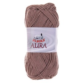 100 g Aura Knitting Yarn Plain Cotton Linen Yarn Crochet Yarn Choice of Colours Colour: Light Brown