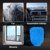 Ziciner Premium Microfiber Wash Mitt, Soft Scratch-Free Double-Sided Chenille Washing