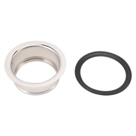 Kitchen Extended Sink Flange Stainless Steel Deep Sink Flange with Gasket for 3 Bolt Garbage Disposals Sink Drain Hole