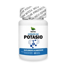 Citrato de Potasio 60 cápsulas, calidad Premium