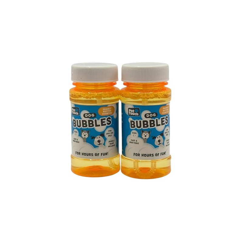 Pet Guru Play Bubbles for Dogs – Non-Toxic, Beef Scented