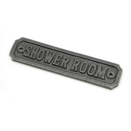 Oakcrafts Cast Iron Shower Room Door Sign - 145mm x 35mm