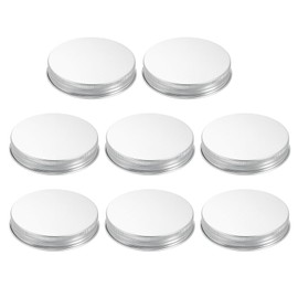 QUARKZMAN Pack of 8 Preserving Lids 68 mm Replacement Mason Jar Lids Aluminium Airtight Covers Leak-Proof Reusable Covers for Home Office