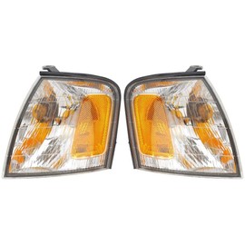 For 1998 1999 Toyota Avalon Pair Driver and Passenger Side Turn Signal/Side Marker Light With Bulbs Included TO2520153 TO2521153 - Replaces 81520-AC030 81510-AC030 ;