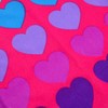 Yello Lightweight Heart Beach Towel for Kids and Adults