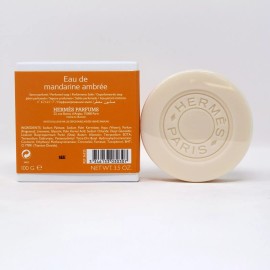 HERMÈS HERMES EAU DE MANDARINE AMBREE PERFUMED SOAP 100 G/3.5 OZ. NIB-36325