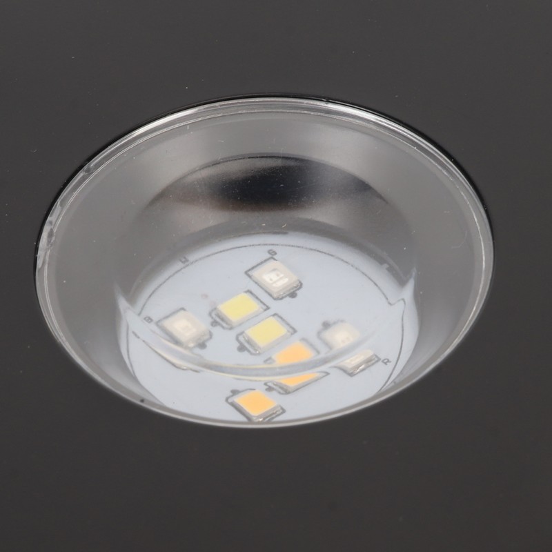 LED Rotating Display Base Black 360 Degrees 80s Circle Battery