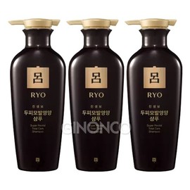 려 진생보 두피모발영양 샴푸 400ml x3 한방 노화 진정 Ryo Ginseng Multi-Functional Scalp and Hair Nourishing Shampoo 400ml x3 Herbal Anti-Aging Soothing