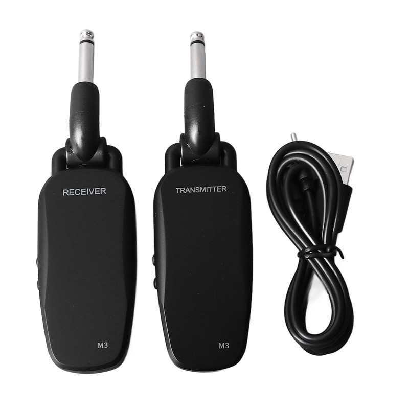 Wireless Guitar System Multifunctional Rechargeable Bass Transmitter Receiver for Violin
