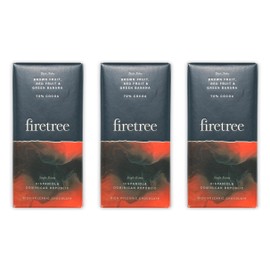Firetree Hispaniola Dominican Republic 72% Dark Chocolate 3 Pack - UK Chocolate - Premium, Craft, Artisanal, Direct Trade, Single Origin, Bean-to-bar - Vegan, Keto, Paleo, Kosher, Halal, Soy-Free, Gluten-Free, Dairy-Free, Nut-Free - Bundle