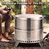 TURBRO Fireside Pluto R19 Lid, 19 in. 304 Stainless Steel