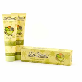 Dr. Bauer's Fruits of Love Citrus Island Toothpaste, Toothpaste in Sustainable 90 ml Tube and Packaging, with Great Flavours, Pack of 2 (2 x 90 ml)