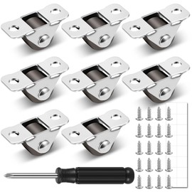Pack of 8 Furniture Castors, Small, 1.2 cm Furniture Castors, Rubber, Mini Castors, Furniture Fixed Castors, Quiet Castors with 20 Screws and 1 Screwdriver for Furniture, Cabinet, Small Appliances