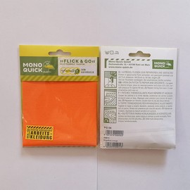 Iron-On Patch Twill Orange – Iron-On Patch, Iron-On Patch, Appliqués, Patches, Iron-On Size: 10.0 x 20.0 cm