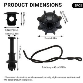 Pack of 2 Car Boot Parcel Shelf Retaining Strap for VW Golf 6 5 4, MK6, MK5, GTI R20, Parcel Shelf Rear Shelf Strap Replacement Car Universal Retaining Straps Boot Cover Band Holder – 50 cm Cable