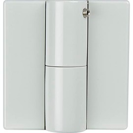 Hewi Screw-On Spring Strap Right - for Dull Doors - Hinge with Sheet Steel Insert, Steel Plastic Light Grey