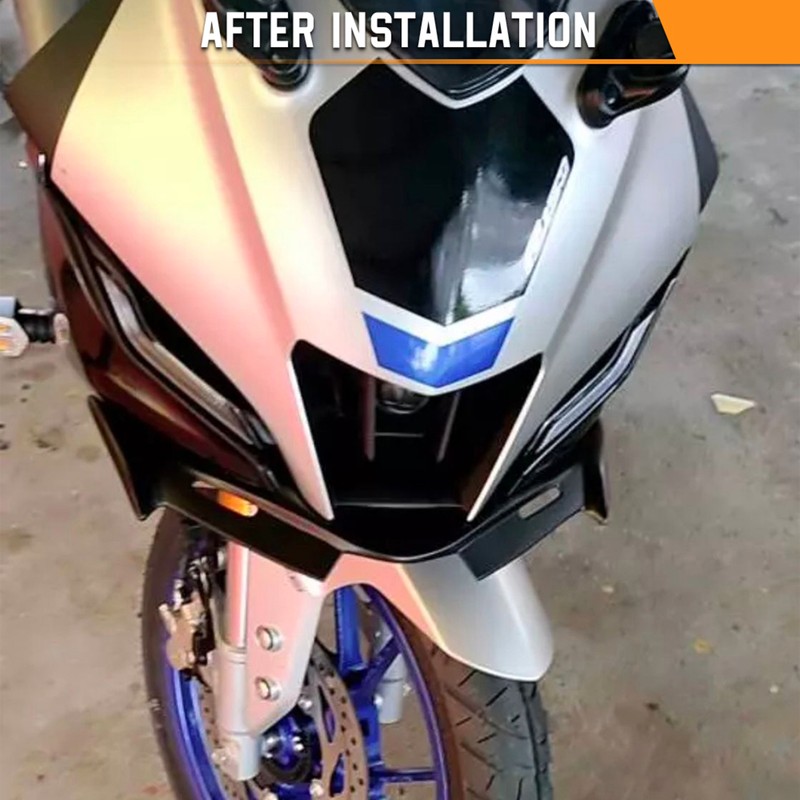 Motorcycle Front Fairing Winglets Replacement for YAMAHA YZF R15 V4.0