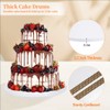 ANSCHER 9 Packs Round Cake Drums 10 Inch, Greaseproof White10