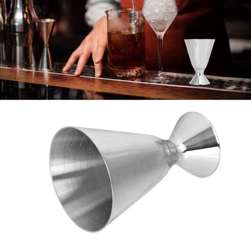 Stainless Steel Bar Measures Jigger Wine Cocktail Shaker Jigger Thickened