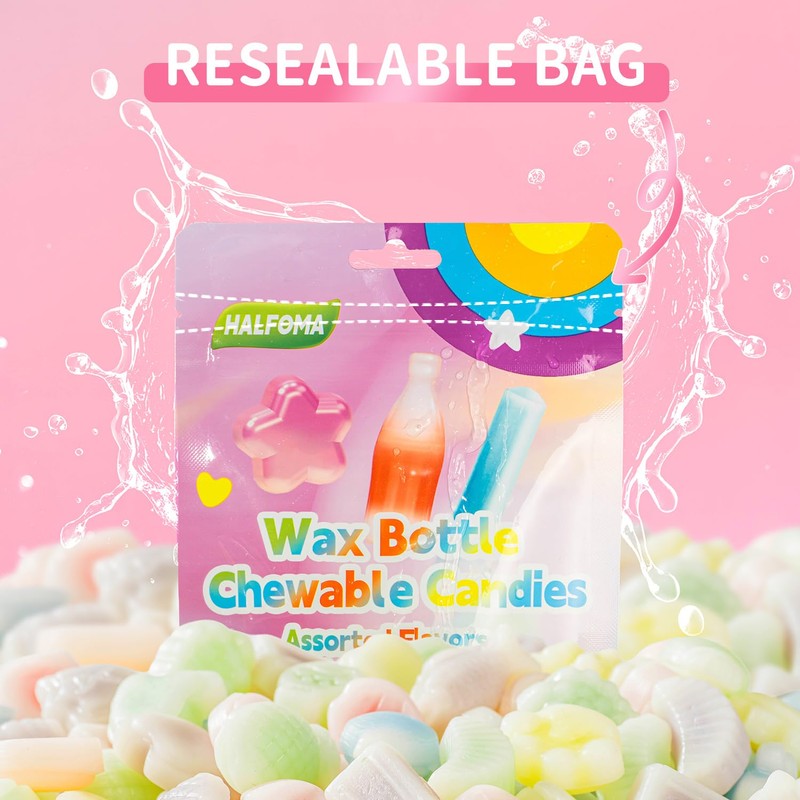 GLEAMETT Chewable Wax Candy,40Count(2.65oz),Stress Relief Snack for Adults,Chewing Fun, Office