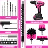 20V Pink Cordless Drill Set - Power Drill/Driver Kit with
